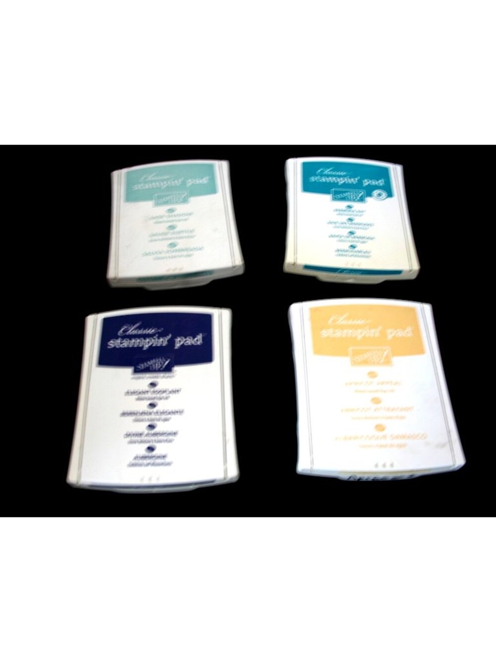 Stampin Up Ink Pad Lot Of 5 , 3 Good and 2 that need reinking